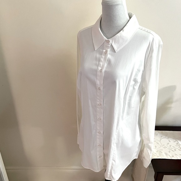 NWT-Michel Studio~Dress Shirt~Size 16~White - Picture 5 of 10